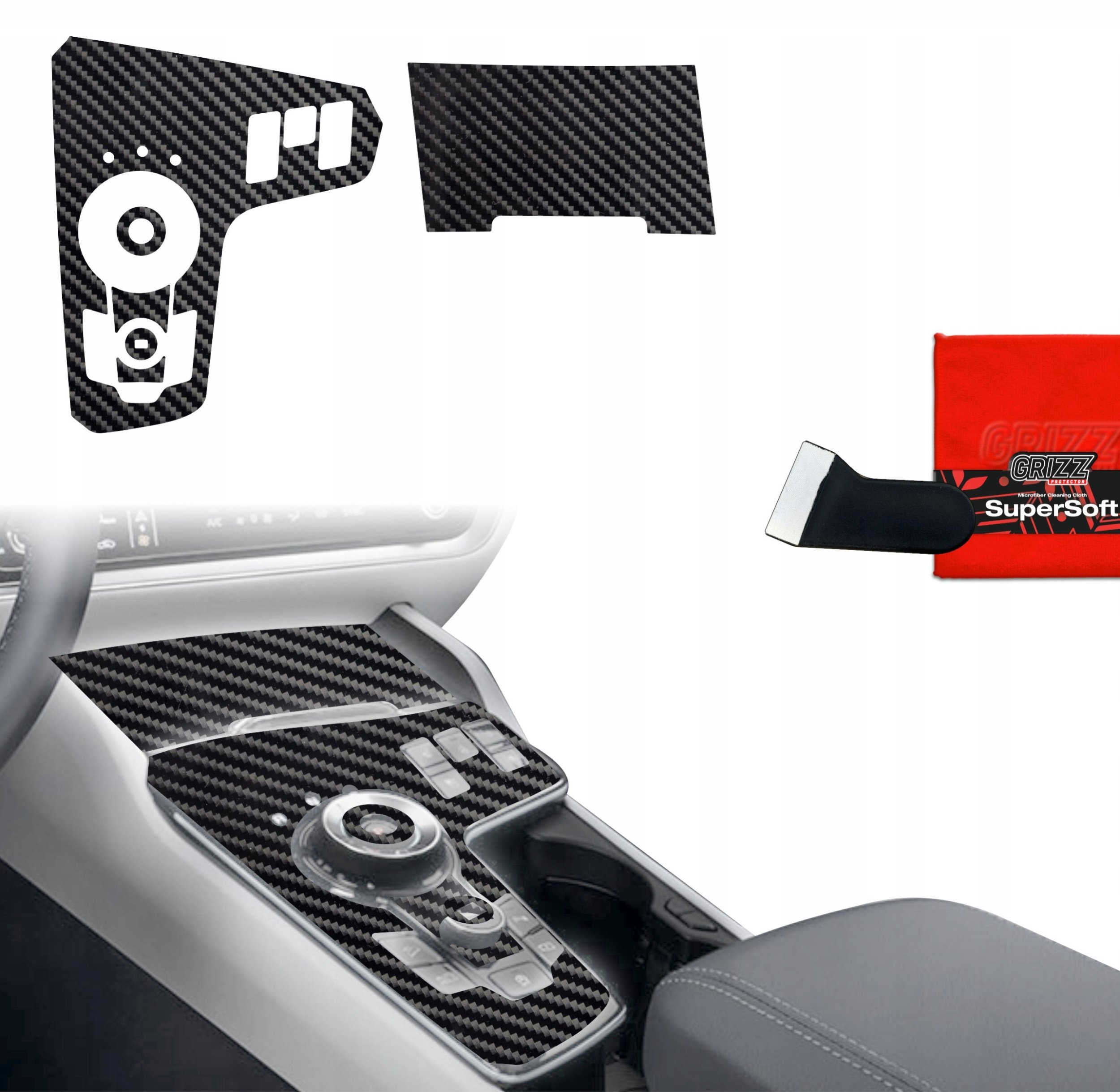 GrizzGlass  do wnętrza PianoSkin Carbon Glossy